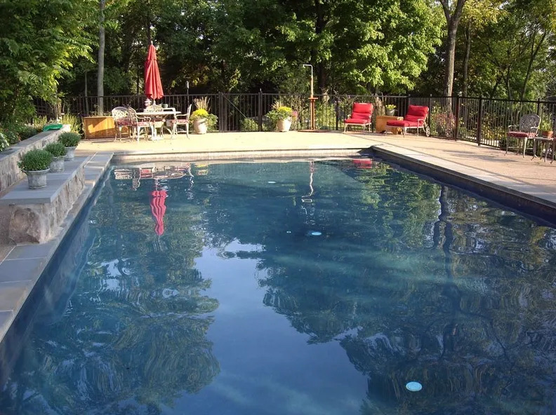 Fieldstone Farm's Heated Pool with Waterfall